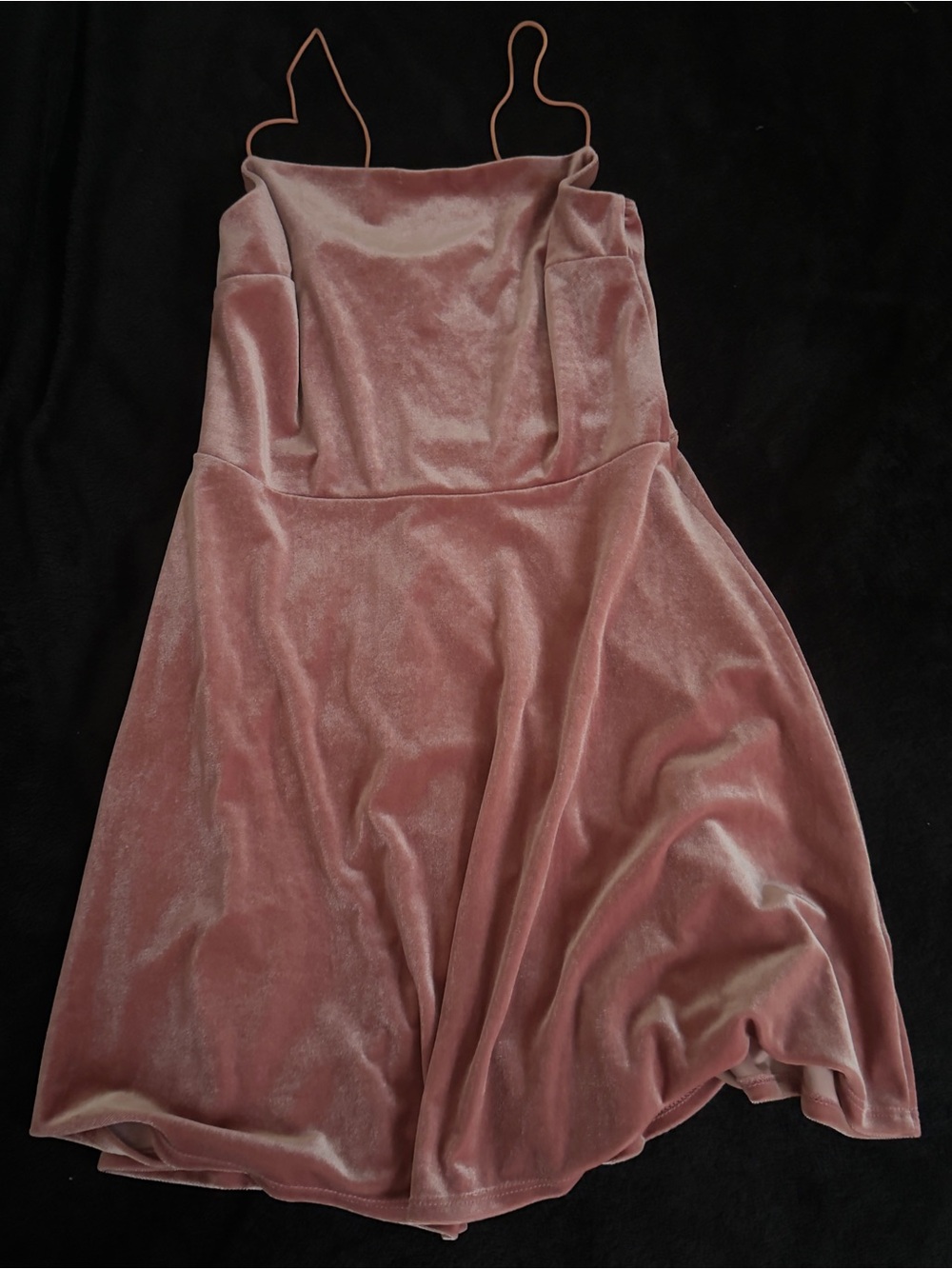Urban Outfitters Dusty Rose Velvet Slip Dress